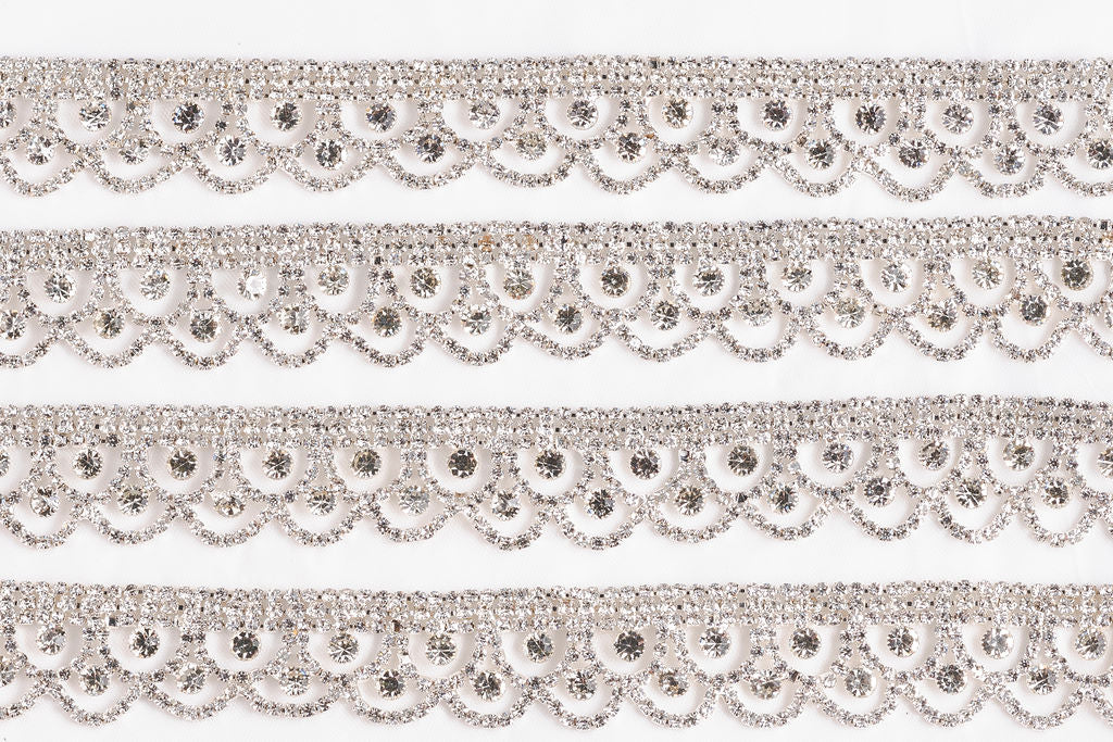 Scalloped Crystal Trim
