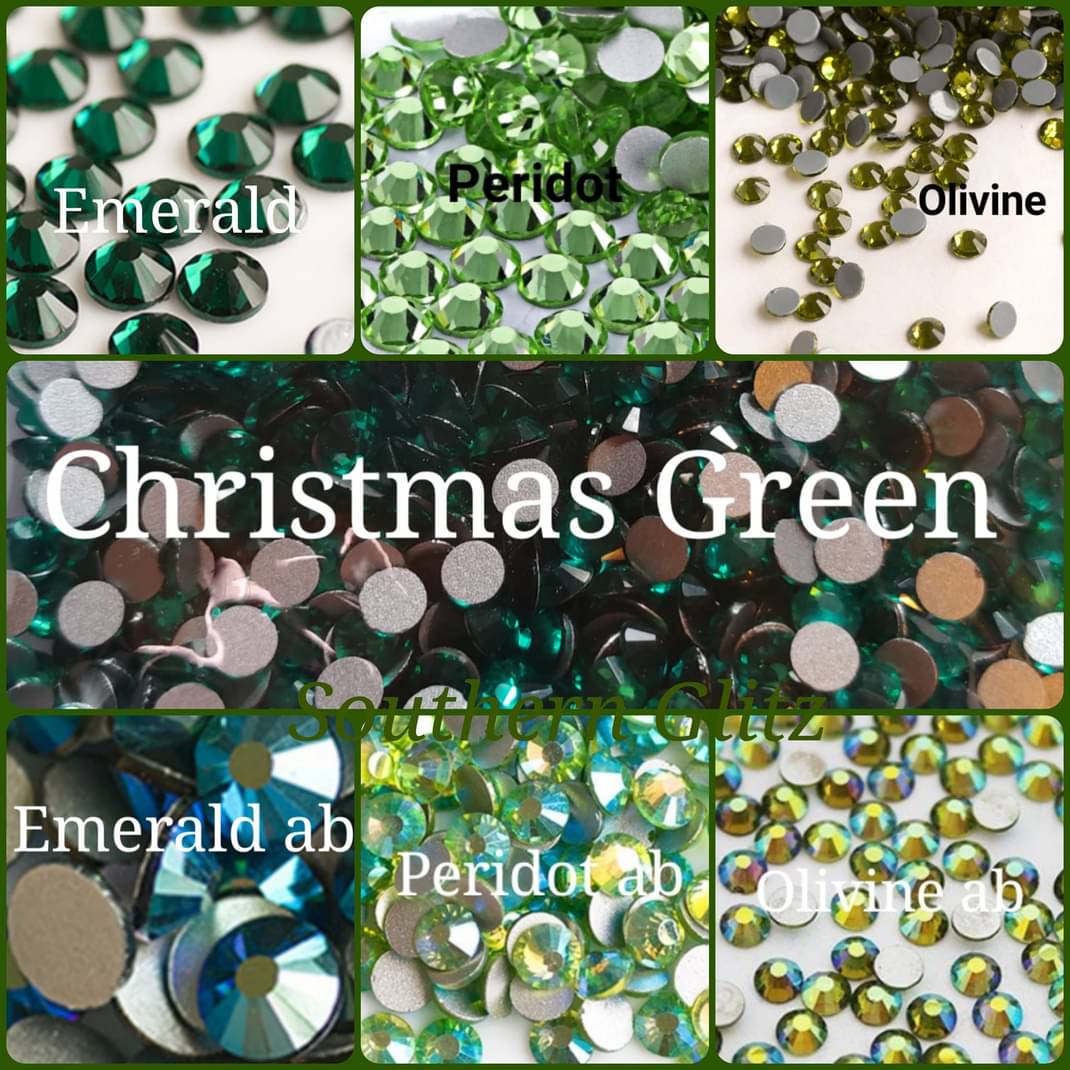 Green Rhinestones – southernglitzSC